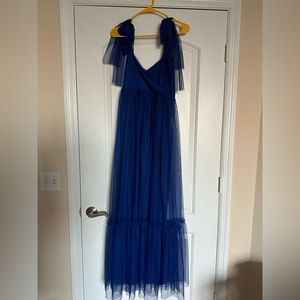 Royal blue Anyuta “Hannah” gown maternity dress